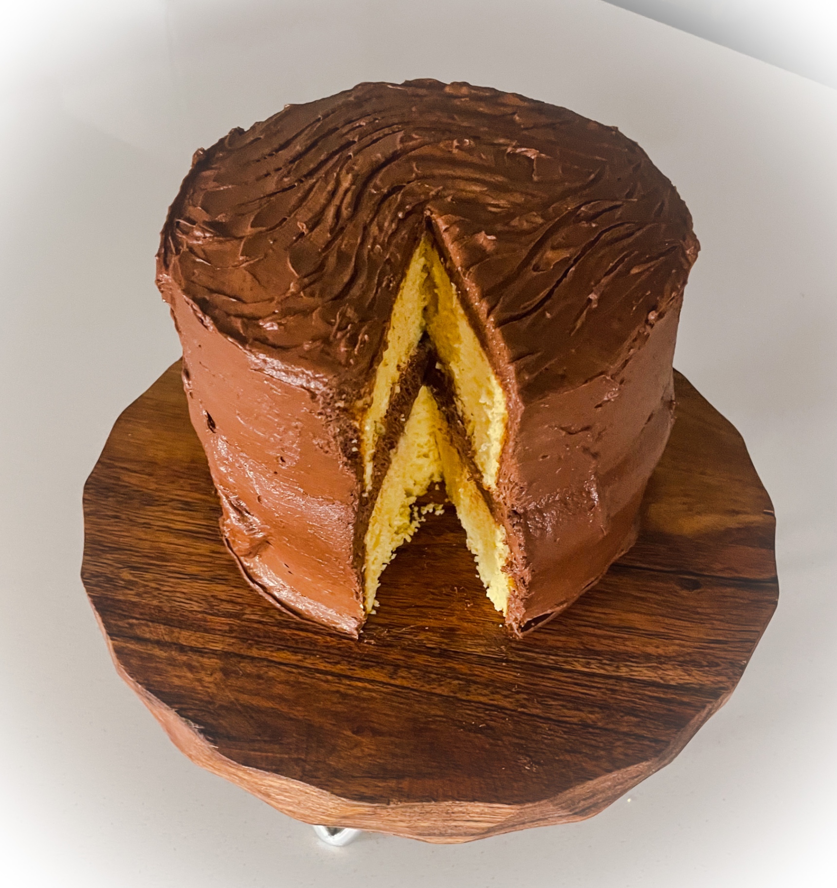Handmade chocolate cake